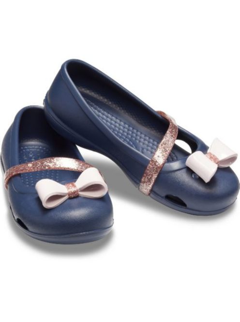 Crocs Lina Charm Flat Kids kislány balerina cipő*