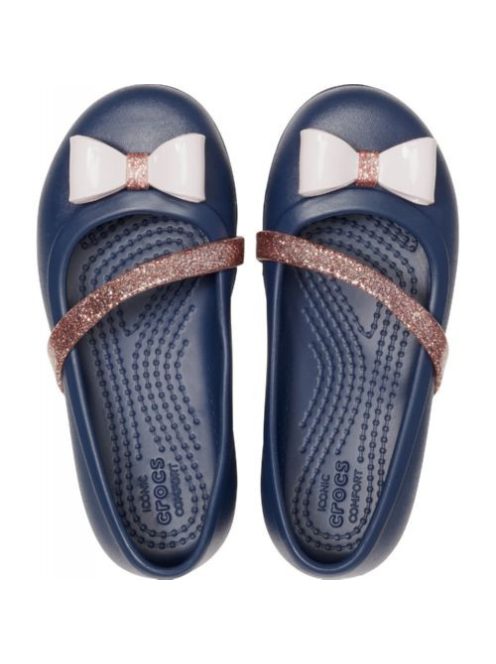 Crocs Lina Charm Flat Kids kislány balerina cipő*