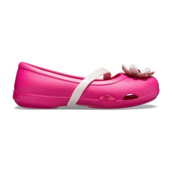 Crocs Lina Charm Flat Kids kislány balerina cipő* - CUKI!