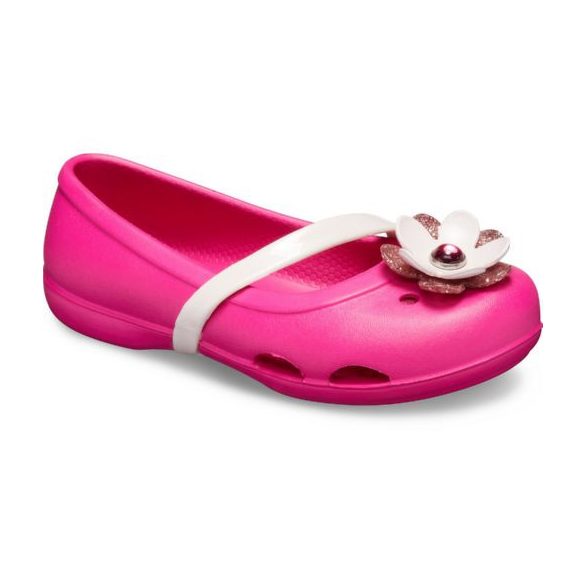 Crocs Lina Charm Flat Kids kislány balerina cipő* - CUKI!