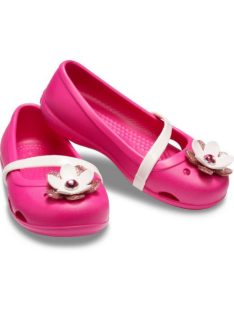 Crocs Lina Charm Flat Kids kislány balerina cipő*