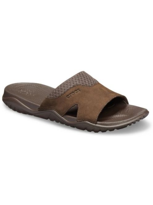 Crocs Swiftwater Leather Slide Men férfi papucs*