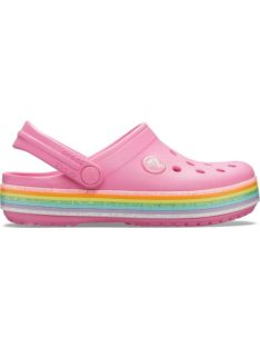 Crocs Crocband Rainbow Glitter Clog Kids kislány papucs*