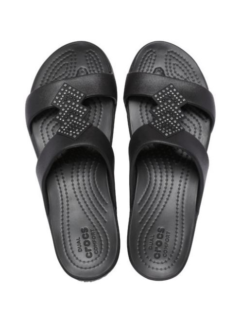 Crocs Monrterey Shimmer Slip on Wedge W'n női papucs