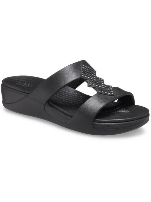 Crocs Monrterey Shimmer Slip on Wedge W'n női papucs