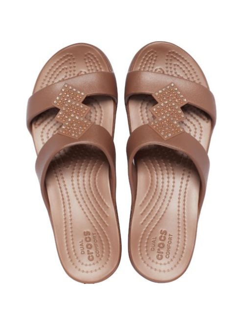 Crocs Monrterey Shimmer Slip on Wedge W'n női papucs