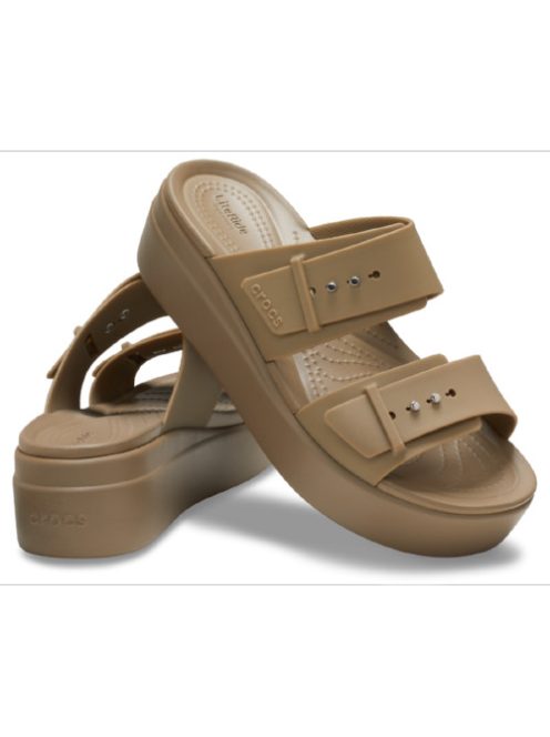 Crocs Brooklyn Buckle Low Wedge Sandal