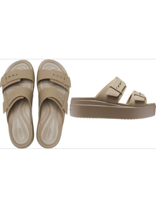Crocs Brooklyn Buckle Low Wedge Sandal