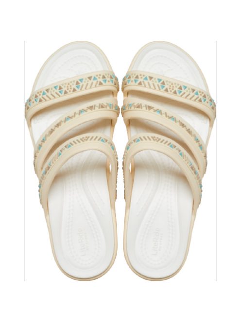 Crocs Boca Medallion Strappy Wedge Sandal Women