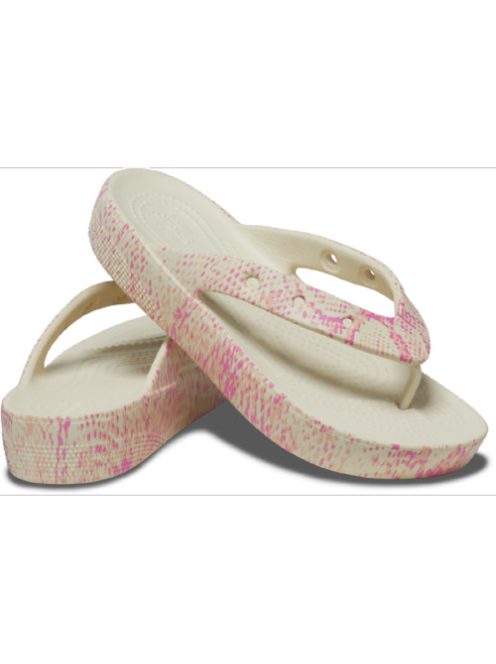 Crocs Classic Platform Snake Print Flip