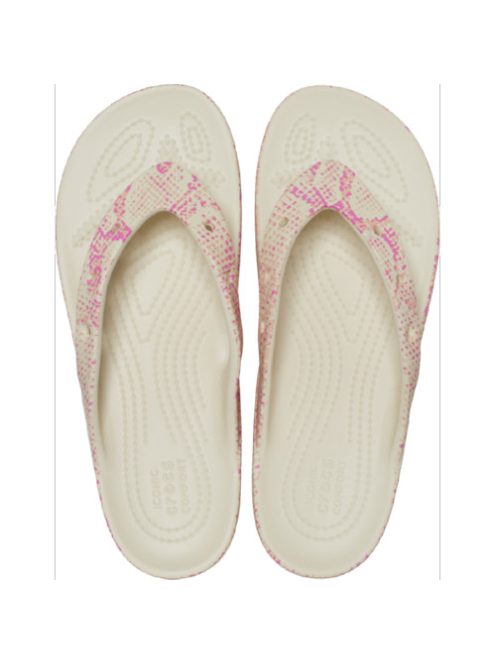 Crocs Classic Platform Snake Print Flip