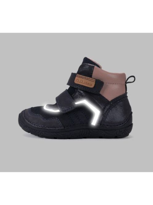 D.D.step kislány száras bélelt bokacipő - Barefoot, floureszkáló - 28-30