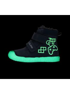  Ddstep kisfiú téli száras cipő -25-30 - Fluoreszkáló talppal - Vízlepergető bevonattal
